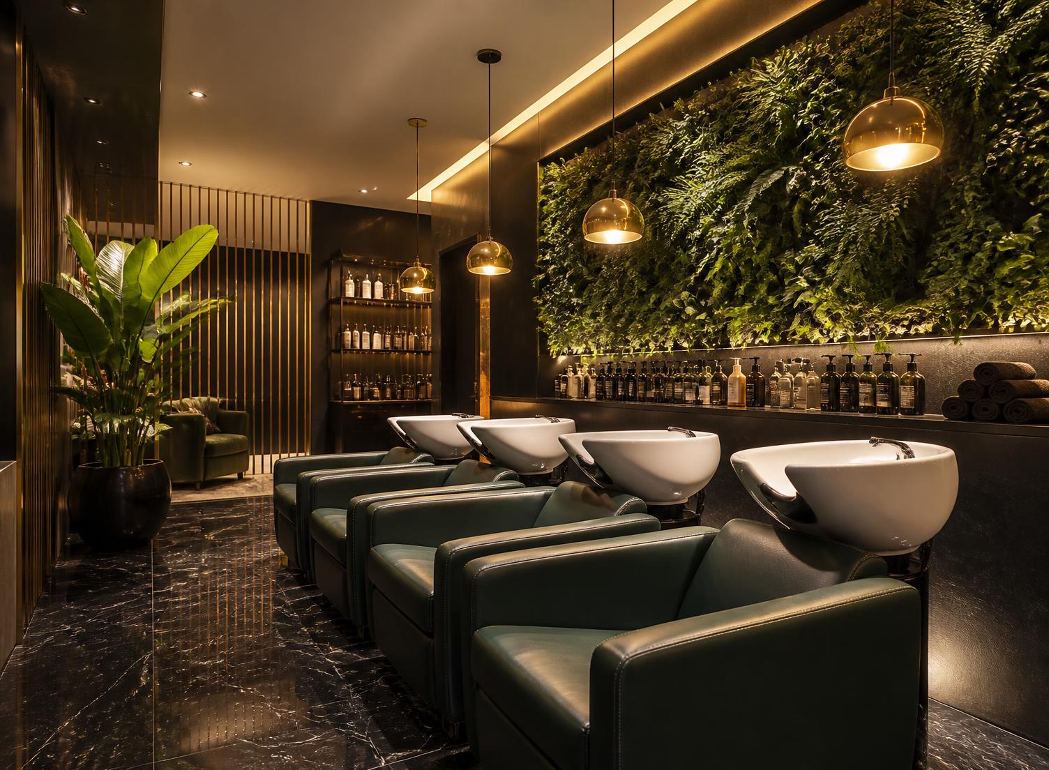 Wash & treatment bay at Ivory Room Salon